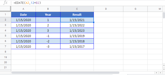 Learn How to Add Google Sheets Today Plus 1 Year?