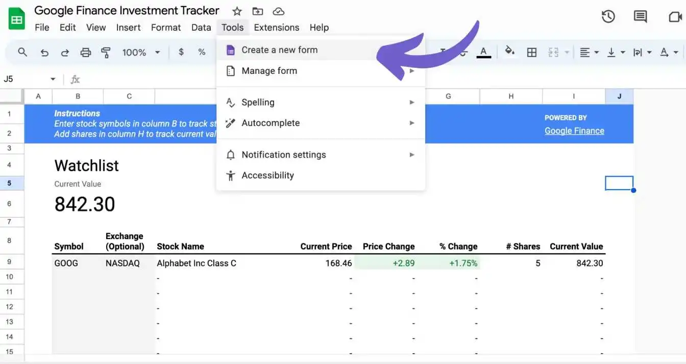 How to Make a Google Spreadsheet Form?